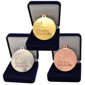 Promotional Gift Sets Custom Engraving Gold Silver Copper Medals Box Metal Custom Beijing Medals With Box