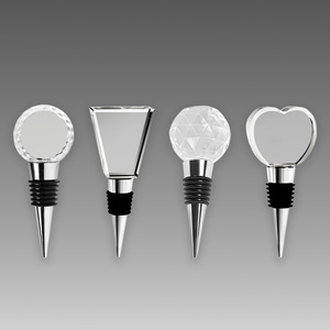 Popüler yüksek kaliteli kristal şarap şişesi stoper optik kristal şarap stoper için kurumsal promosyon hediye - Product Image 1