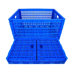 Crates Folding Folding Crate Plastic Transport Crates Collapsible Folding Moving Box Plastic Pallet Recycling Container For Vegetable