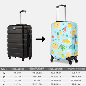 Funda Protectora para Equipaje y Maletas con Diseño Geométrico Personalizado, Gruesa, Hecha de Tela de Poliéster, Elastano y Neopreno - Product Image 3