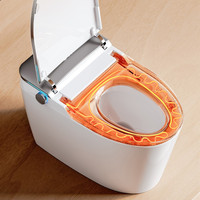 WC intelligent moderne avec design ergonomique en U, capteur de pied à détection d'arôme intégré et chasse d'eau intelligente pour salle de bain