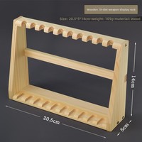 Support d'artisanat en bois écologique présentoir à dix trous étagère de dix-huit armes inspiré des épées anciennes gravure d'anime