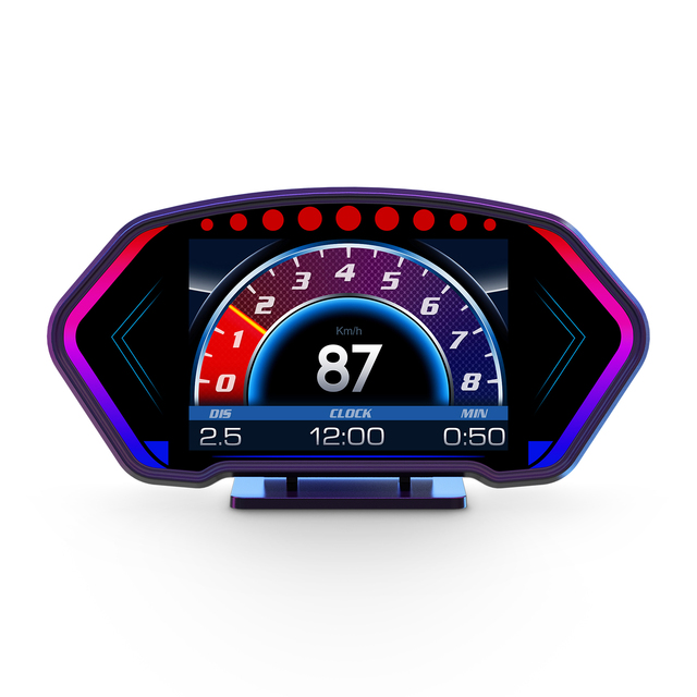 Universal Smart Gauge 6Inch Display OBD2+GPS+Accelerometer +Speedometer HUD P3 Head up Display Smart Digital Instrument OBDII