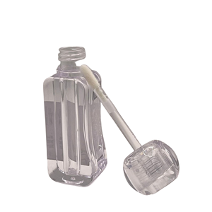 Alta calidad personalizado lindo elegante nuevo diseño transparente gris vacío brillo de labios contenedor tubo embalaje - Product Image 2