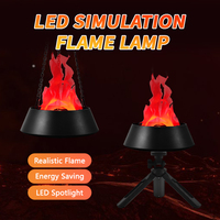 Lampe à flamme artificielle 3D suspendue, effet de feu vacillant, machine à effet de flamme en tissu de soie pour la création d'ambiance en boîte de nuit, festival, célébration