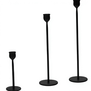 Portavelas Minimalista de Hierro Hecho a Mano, Duradero, Decoración para el Hogar, Mesa de Comedor, Sala de Estar, Navidad, Bodas, Fiestas - Product Image 1