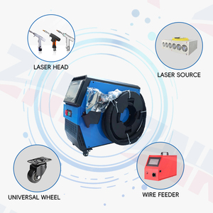 เครื่องเชื่อมเลเซอร์ขนาดเล็ก 2000W ระบายความร้อนด้วยอากาศ แบบอัตโนมัติเต็มรูปแบบ ความยาวคลื่น 1064 นาโนเมตร อุปกรณ์เลเซอร์ใหม่เอี่ยม - Product Image 4