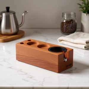 Estación de Apisonado de Café Vevor de Madera, Cuadrada, Reutilizable, para Tamper de 51-58 mm - Product Image 2