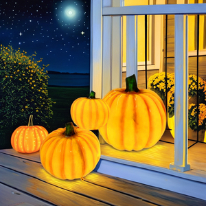 Nouveau Thanksgiving réaliste géant <span class=keywords><strong>citrouille</strong></span> 3d Art affichage résine artificielle <span class=keywords><strong>citrouille</strong></span> décor fibre de verre Statue Halloween décorations - Product Image 1