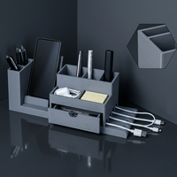 Organisateur de bureau modulaire imprimé en 3D FDM en PLA, porte-stylos multi-compartiments, support de téléphone, bureau à domicile, OEM personnalisé