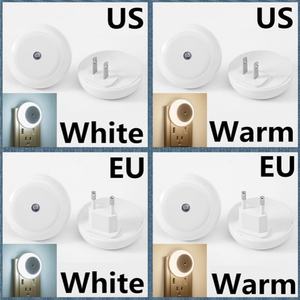 Veilleuse LED intelligente avec capteur de nuit, lampe murale ronde à brancher pour salle de bain, maison, cuisine, couloir, escalier, chambre - Product Image 3