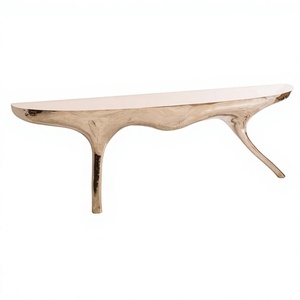 Modern Metal & <b>Mirror</b> Eco-Friendly High Quality Restaurant Hotel Living Room Entry Hallway <b>Console</b> Table Furniture - Product Image 1