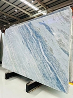 Chinesischer Fabrik preis Brasilien Onyx Marmor Wand paneel Blue Onix Trans lucent Tiles Platten Crystal TV Hintergrund Tischplatten