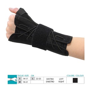 Attelle pour poignet et pouce ORIONE - Plastique - Certifiée CE - Origine Italie - Réf. 246 - Product Image 1