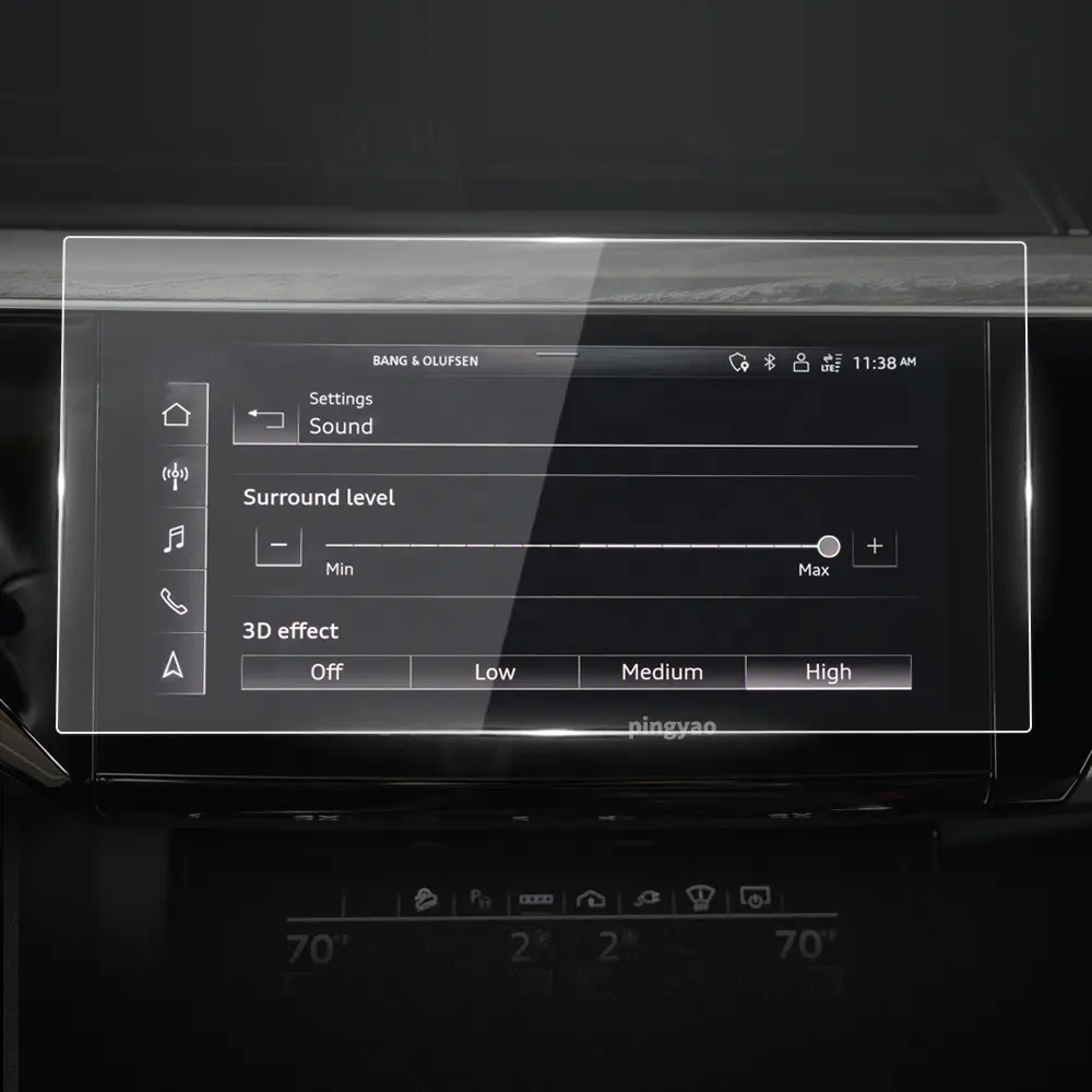 Adesivi per auto protezione Touch Screen pellicola in vetro temperato Carplay cruscotto accessori interni per veicoli per Audi Q8 e-tron 2024