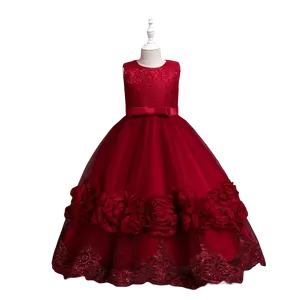 Enfants princesse robe Offre Spéciale enfants robes de bal robes de soirée fantaisie filles vêtements de fête pour l'âge 5-12 ans