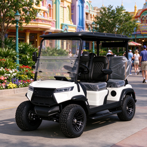 Carrito de Golf Eléctrico GRENTEK de 4 Plazas, con Componentes Electrónicos Impermeables, Elevado, para Club de Golf - Product Image 1