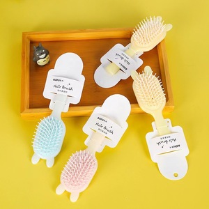 <b>Cushion</b> Hair Massage Comb <b>Round</b> Nylon Plastic Portable For General Population With Airbag Feature - Product Image 3