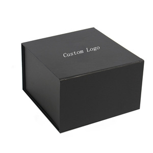 Hat Packaging Box Baseball hat Box Black Cardboard Flip Gift Box Custom Processing Color