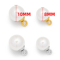 Charmes pendentifs en perles d'acier inoxydable pour la fabrication de bijoux Collier Bracelet Boucles d'oreilles