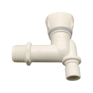 2026 Newly Single Cold Abs PP Health DN15 White Bibcock Plastic Water Faucet for Basin - Product Image 5