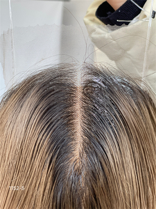 Encaje transparente duradero, adorno de encaje de pelo Real ondulado suelto de 16 pulgadas para mujer, Mini Peluca de densidad 130% con línea de cabello - Product Image 3