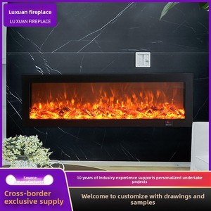 Trực Tiếp Của Nhà Sản Xuất Tùy Chỉnh Phong Cách Châu Âu Điện Tử Lò Sưởi Mô Phỏng Ngọn Lửa Nóng Cho Nhà Phòng Khách Điện Kim Loại - Product Image 6