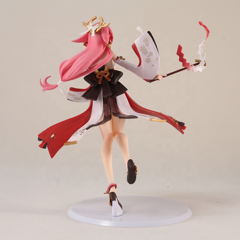 28cm原神インパクト神里綾華アニメフィギュア八重神子/雷電将軍