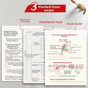 Quaderno Personalizzato A5/B5/<span class=keywords><strong>A4</strong></span> con Copertina Morbida Rinforzata, Carta Kraft, Quaderno a <span class=keywords><strong>Quadretti</strong></span> <span class=keywords><strong>A4</strong></span> per Studenti delle Scuole Medie, Superiori e Universitari - Product Image 4