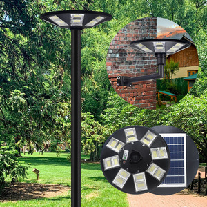 Đèn Đường Năng Lượng Mặt Trời Mới 800W Đèn Sân Vườn Hình Vuông Đĩa Bay Cảm Ứng UFO Đèn Đường Năng Lượng Mặt Trời Tất Cả Trong Một Nhà Máy - Product Image 4