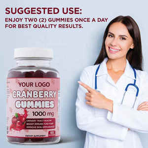 Kustom Cranberry Gummies saluran urin kesehatan Cranberry Gummies untuk wanita kesehatan urin Gummy Cranberry <span class=keywords><strong>Vitamin</strong></span> C - Product Image 5