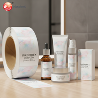 Étiquettes d'emballage personnalisées en vinyle adhésif imperméable holographique pour flacons de 3 ml pour parfum et lotion
