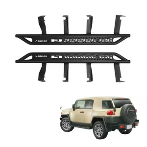 Marchepied universel en aluminium et acier pour pick-up 4x4 tout-terrain, compatible FJ Cruiser 2007-2014, barre <span class=keywords><strong>Nerf</strong></span> latérale - Product Image 1