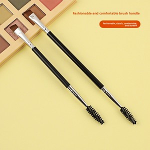 Cepillo de Doble Punta para Cejas, Fibra Sintética, Mango de Plástico, Cabeza Plana Angulada, Herramienta de Maquillaje para Cejas y Pestañas - Product Image 4