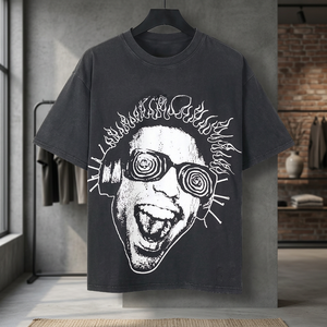 T-shirt à manches courtes pour homme avec graphisme personnalisé |   T-shirt décontracté imprimé uni |   Design streetwear sur mesure, respirant, écologique, ample - Product Image 3