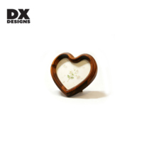 Bingkai Foto Kayu Vintage DX Designs Motif Hati Kecil Dekorasi Bunga Bingkai Gambar Hiasan Meja untuk Hadiah Pernikahan Hari Valentine
