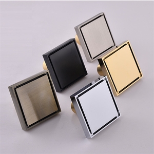 Accesorios <span class=keywords><strong>de</strong></span> Baño, Rejilla <span class=keywords><strong>de</strong></span> Drenaje Cuadrada <span class=keywords><strong>de</strong></span> Latón Antiguo para Ducha, Antiolores - Product Image 5