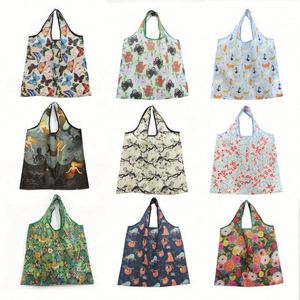 Bolsa de Compras Plegable Ecológica Personalizada con Logotipo, Fabricada en Poliéster RPET 190D, Reutilizable, Lavable, para Almacenamiento de Comestibles - Product Image 5