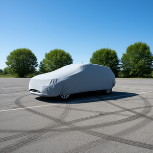 Housse de voiture de luxe pour berline, en nylon, polyester, PVC et PEVA durables, protection UV, matériau épais pour une utilisation en extérieur - Product Image 2