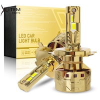 Ampoule de phare de voiture LED super lumineuse 240W 40000lm H1 H4 H7 H11 9005 9006, feux antibrouillard automatiques, phare super lumineux