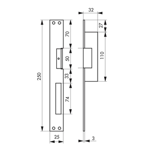 Gâche électrique pour serrure à encastrer, serrure électrique réversible, 12V, alliage - Remises réservées aux entreprises B2B - Product Image 2