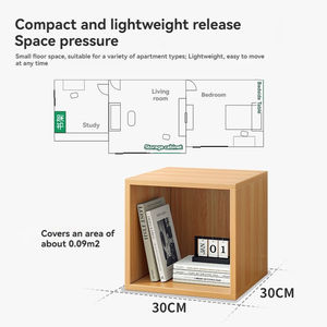 Estante de almacenamiento para sala de estar, armario cuadrado de almacenamiento para dormitorio, armario de almacenamiento para ventana de Bahía, librería baja para suelo, librería para cubo de Rubik - Product Image 3