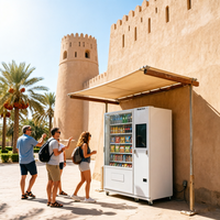 Distributeurs automatiques de boissons en métal avec écran tactile et options de paiement multiples pour les aires de jeux intérieures - iMakeTech Garantie 1 an