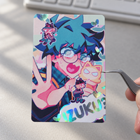 Impression de cartes personnalisées, cartes à collectionner d'anime avec feuille holographique, cartes photo laminées mat double face