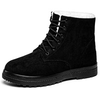 Nouvelles bottes de neige à tige haute de grande taille, élégantes, respirantes, en tissu de coton uni, pour femmes, pour l'hiver
