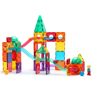 Offre Spéciale 120 pièces blocs de construction Puzzle coloré bonbons couleurs boules pour enfants 3d escaliers piste lumières jouets magnétiques - Product Image 4