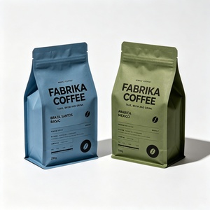 Custom Logo Sustainable <b>PLA</b> Coated Biodegradable Kraft Paper Bag Compostable Food Pouch for Tea Matcha Powder Packaging - Product Image 2