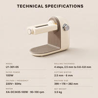Machine à pâtes multifonctionnelle électrique automatique 100W en plastique, facile à nettoyer, pour usage domestique
