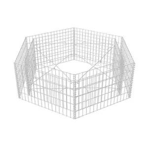 Pvc revestido gabião caixa arame esgrima galvanizado malha hexagonal aço ao ar livre gabião caixa para esgrima pedra gaiola net