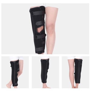 Attelle d'immobilisation du genou réglable à plusieurs sangles, ajustement personnalisé, facile à appliquer, idéale pour les soins à <span class=keywords><strong>domicile</strong></span> et en déplacement, soulagement de la douleur au genou - Product Image 2